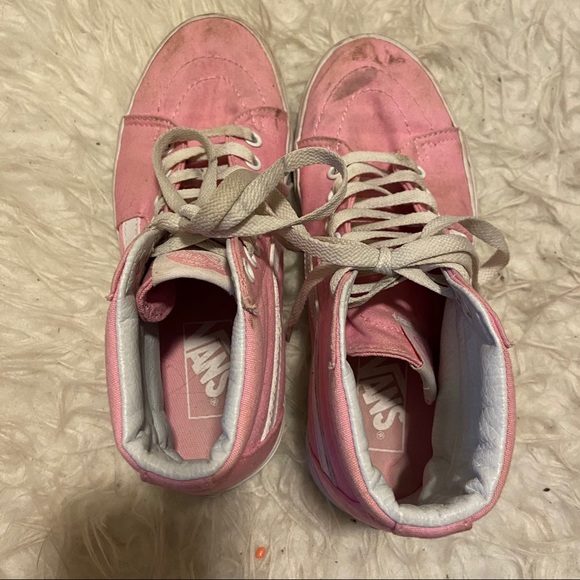 Pink Sk8 Hi Vans - Picture 4 of 5